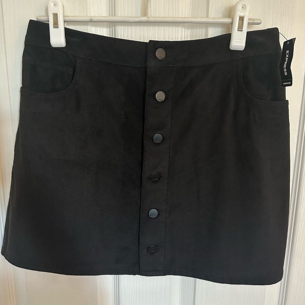 Express Faux Suede Skirt